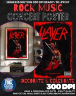 Slayer 8 Music Rock Concert Poster Wall Art