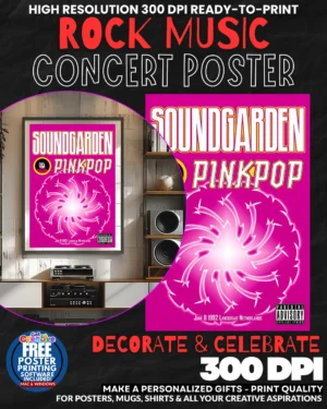 Soundgarden 2 Music Rock Concert Poster Wall Art