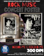 Talking Heads 2 Music Rock Concert Poster Wall Art