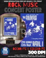 The Animals 1 Music Rock Concert Poster Wall Art