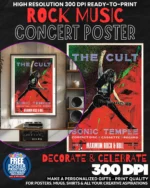 The Cult 1 Music Rock Concert Poster Wall Art