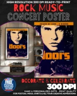 The Doors 4 Music Rock Concert Poster Wall Art