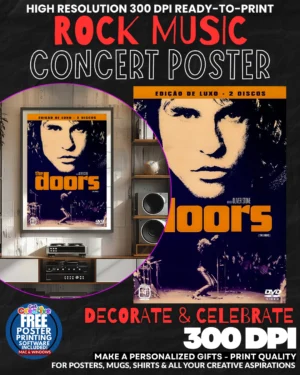 The Doors 4 Music Rock Concert Poster Wall Art