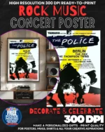 The Police 3 Music Rock Concert Poster Wall Art