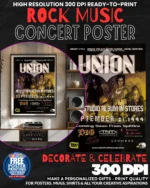 Union 1 Music Rock Concert Poster Wall Art