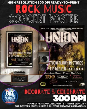 Union 1 Music Rock Concert Poster Wall Art