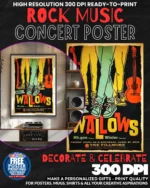 Watlows 1 Music Rock Concert Poster Wall Art