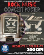 Zz Top 2 Music Rock Concert Poster Wall Art