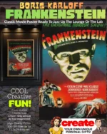 Boris Karloff Frankenstein Classic Movie Poster