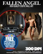 Fallen Angel - HQ Erotic Wall Art - Gay Interest
