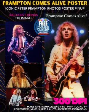 Frampton Comes Alive - Peter Frampton Poster Pinup & Photo Set