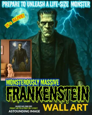 Jumbo Frankenstein Wall Art