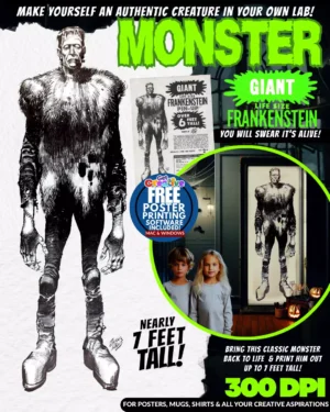 Monster Size Monsters - Jack Davis Frankenstein