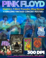 Pink Floyd - 4 Amazing Vintage Concert Posters