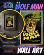Universal Monsters The Wolfman - Classic Horror Movie Poster Art